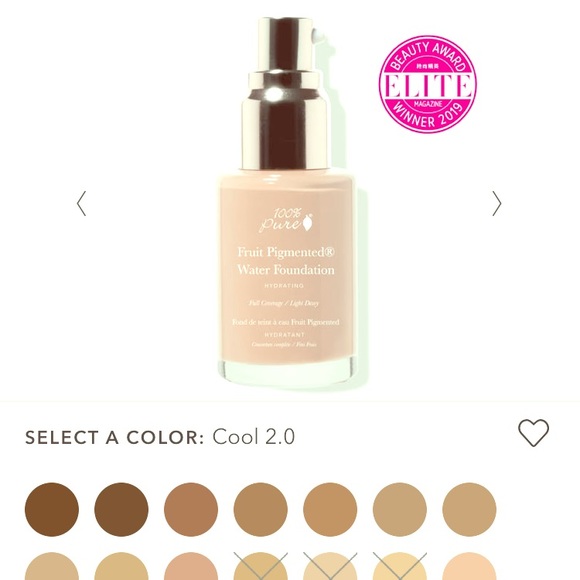 100% Pure Other - Brand new fruit pigmented water foundation creme